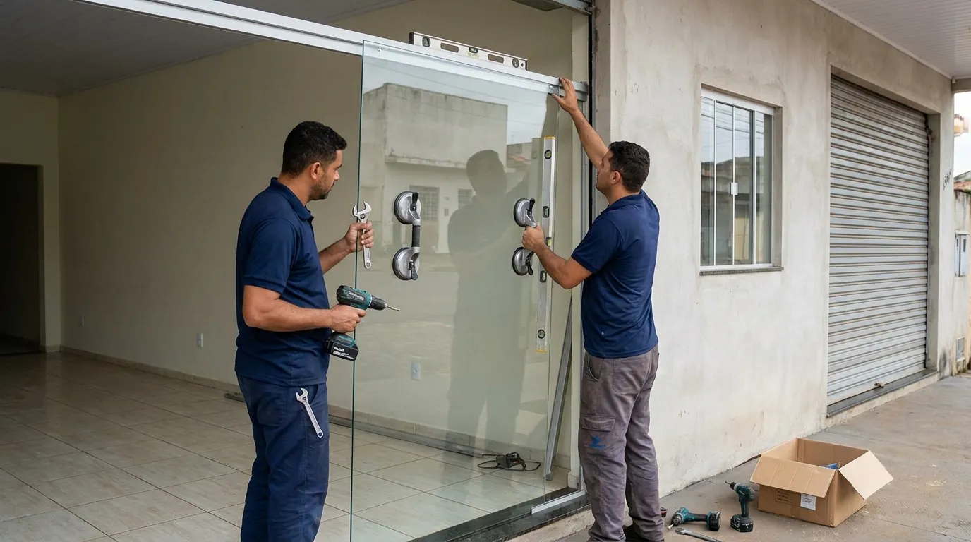 Troca de Puxador e Fechadura do Box em Recife‑PE