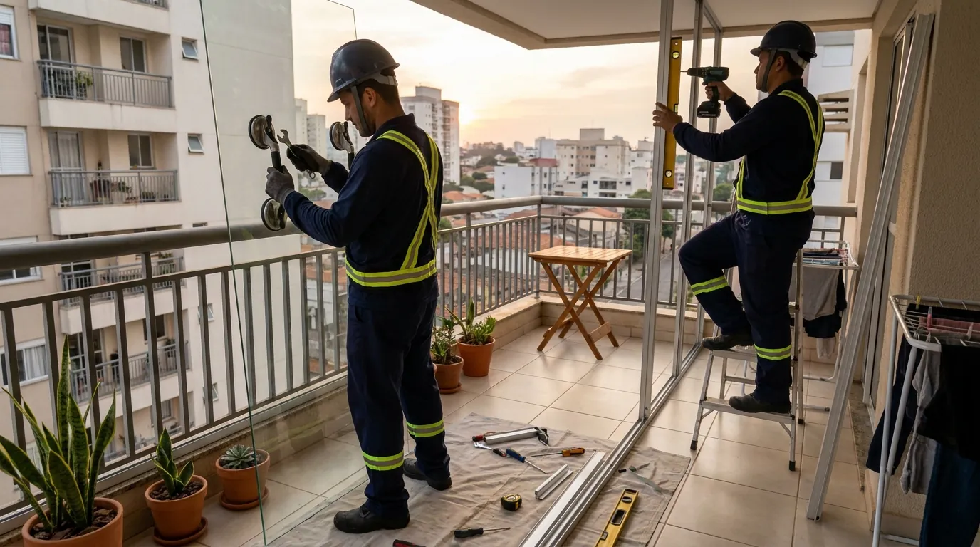Envidraçamento de Sacada em Recife‑PE