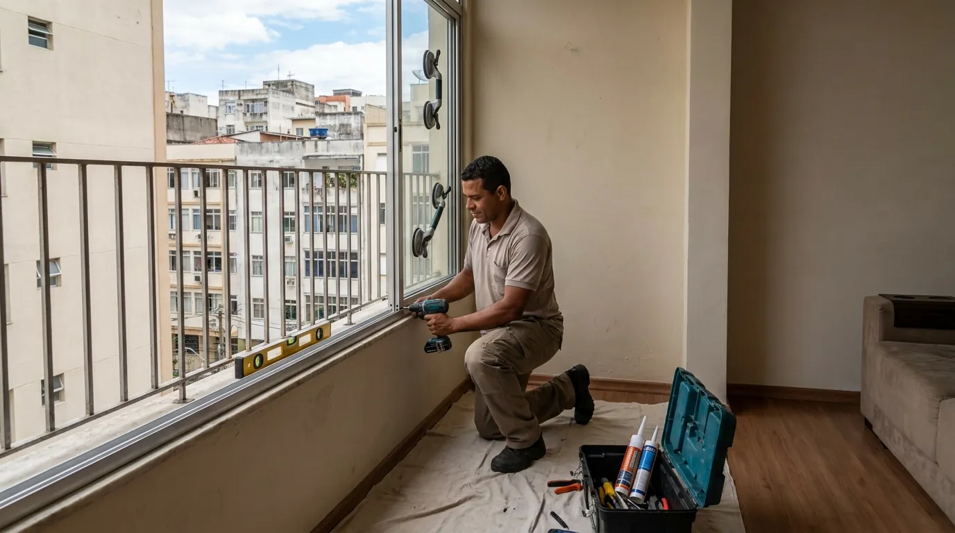 Sacada de Vidro para Apartamento em Recife‑PE